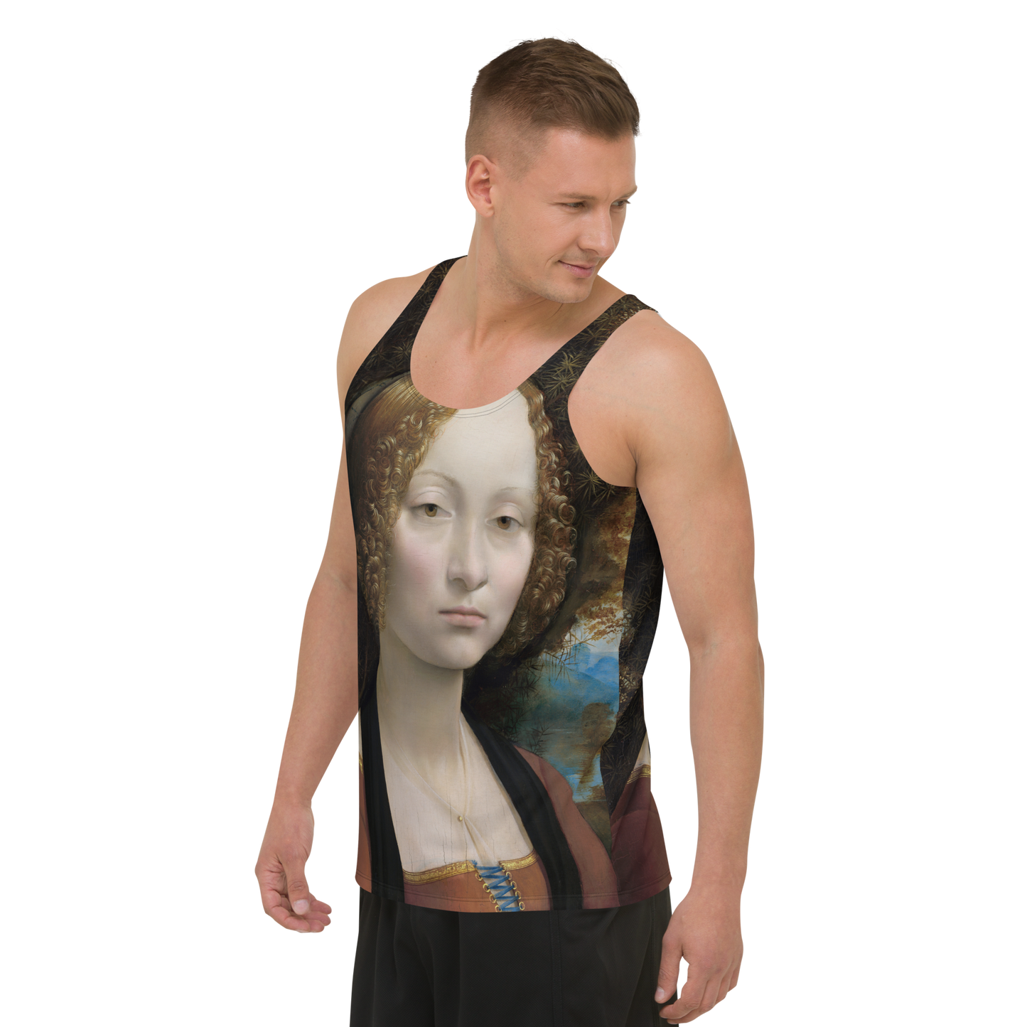 Lady with an Ermine Tank Top